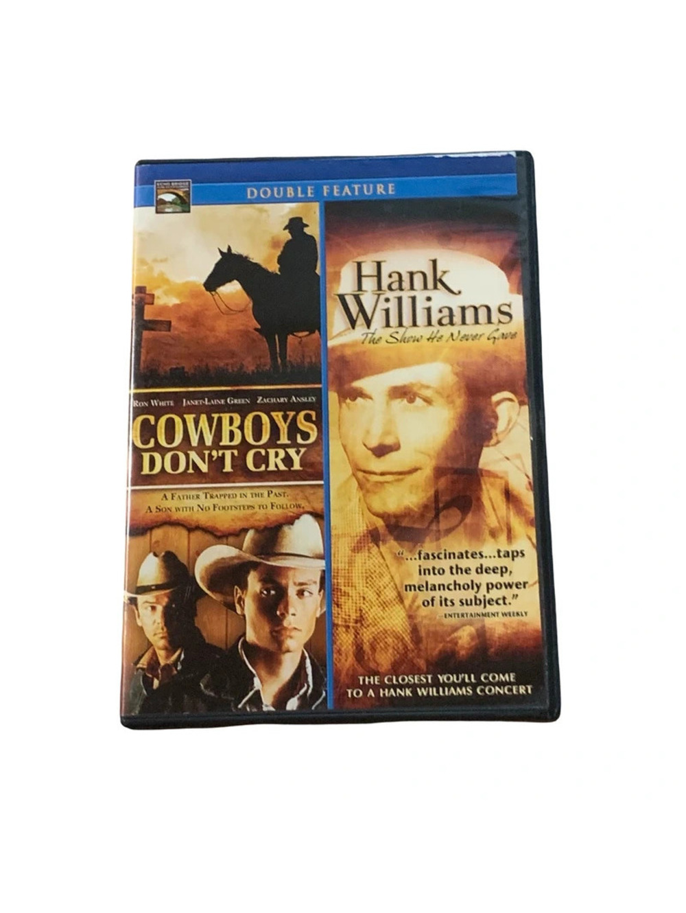 Cowboys Don’t Cry / Hank Williams Show He Never Gave DVD Case & Artwork